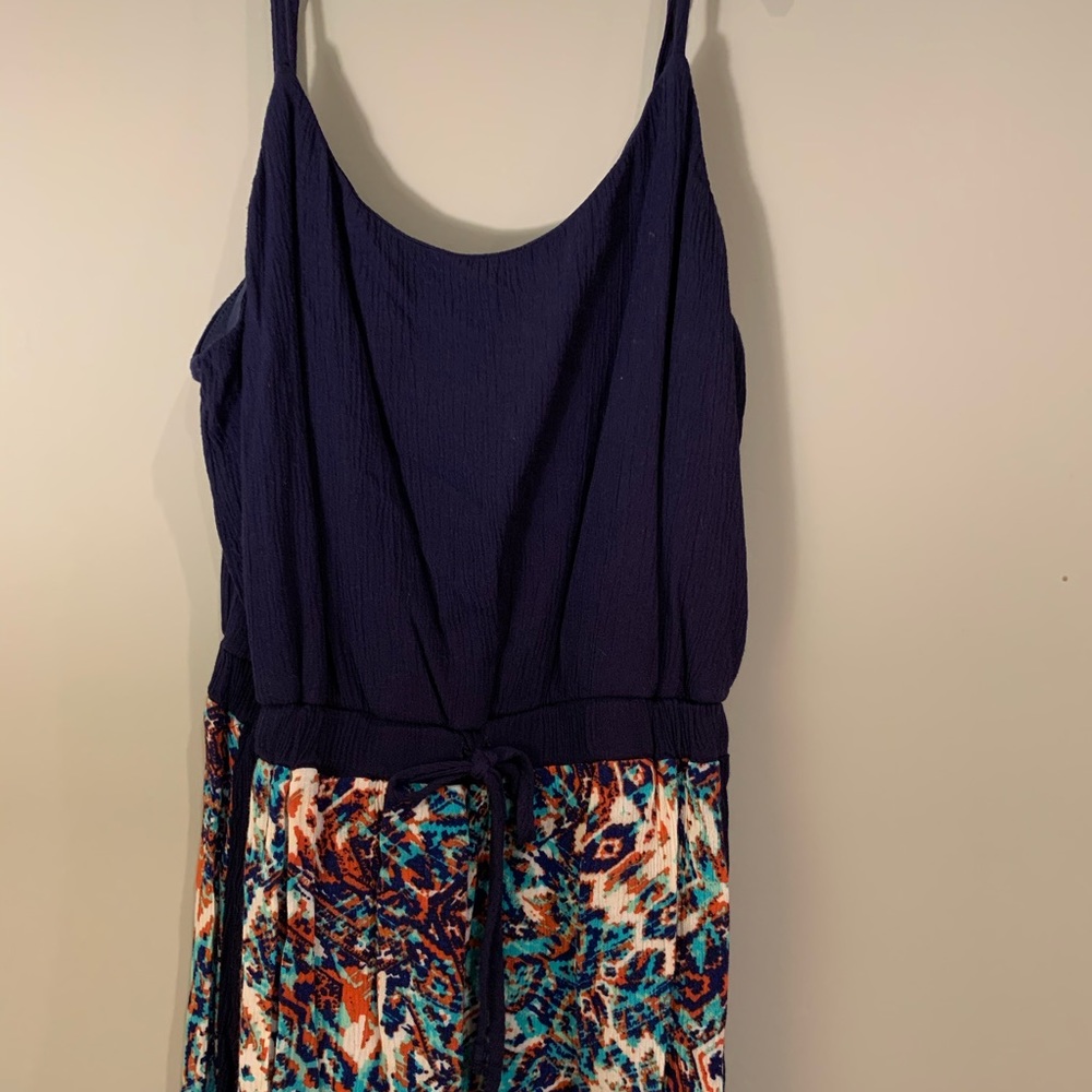 As U Wish Navy Romper, Like New
